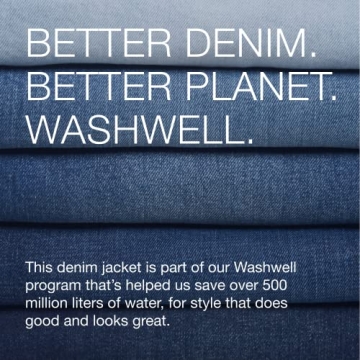 GAP Mens Icon Sherpa Denim Jacket - Stylish and Warm