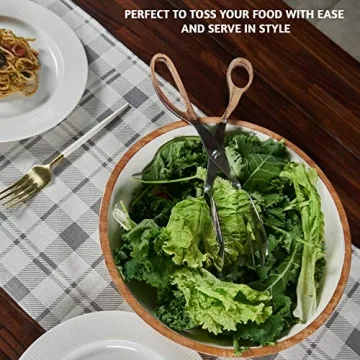 Folkulture Stylish Stainless Steel Cooking Tongs for All Occasions