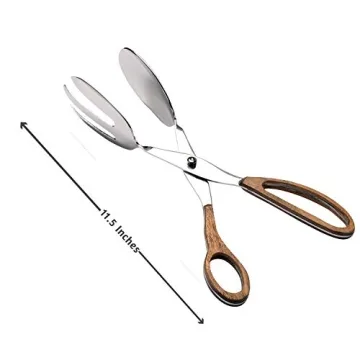 Folkulture Stylish Stainless Steel Cooking Tongs for All Occasions
