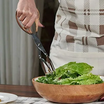 Folkulture Stylish Stainless Steel Cooking Tongs for All Occasions