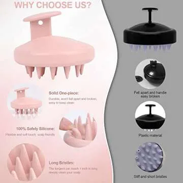 Hilph Silicone Scalp Massager for Hair Growth & Care