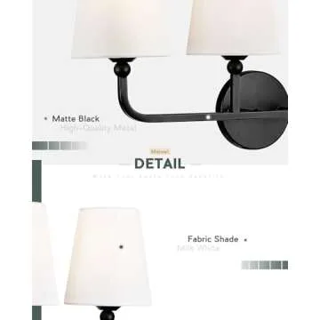 Stylish METWET 2-Light Vanity Fixtures for Your Home