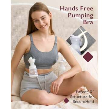 Momcozy Adjustable Bra for Comfortable Hands-Free Pumping
