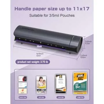Fast and Versatile Office Laminator Machine with Accessories