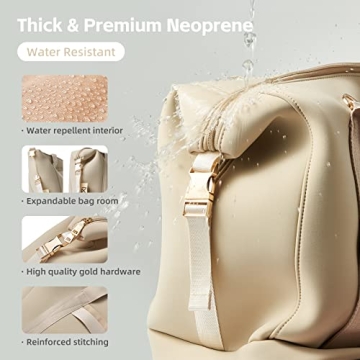 MOIY Waterproof Gym Bag Women - Travel & Yoga Duffel