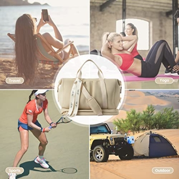 MOIY Waterproof Gym Bag Women - Travel & Yoga Duffel