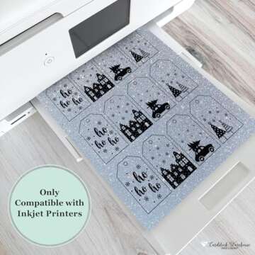 Premium Silver Glitter Cardstock - Non-Shed Elegance