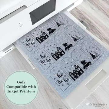 Premium Silver Glitter Cardstock - Non-Shed Elegance