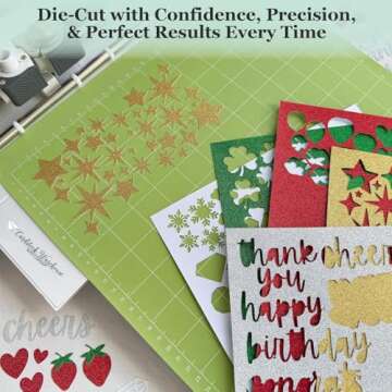 Premium Silver Glitter Cardstock - Non-Shed Elegance