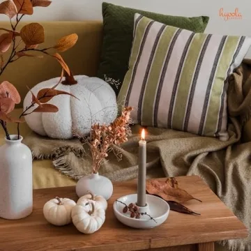 Elegant Hyoola Taper Candles 10" Taupe Gray - 12 Pack