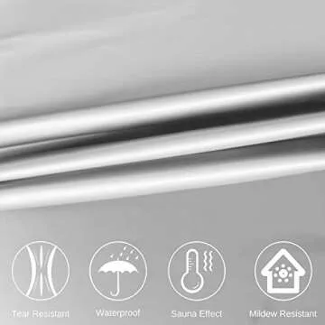 MulYeeh Weight Loss Sweat Suit Heavy Duty Full-Zip Sauna Suit Fitness Exercise Gym Top Pant with Hood for Men Women