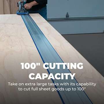 Kreg KMA3700 Accu-Cut XL - Universal Track Saw Guide System - Make Straight, Cross, Rip & Angled Cuts Easily