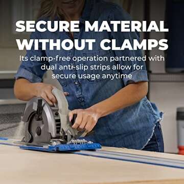 Kreg KMA3700 Accu-Cut XL - Universal Track Saw Guide System - Make Straight, Cross, Rip & Angled Cuts Easily