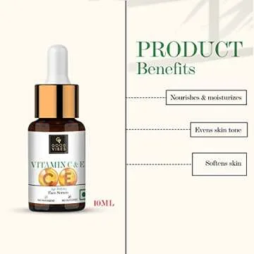 Good Vibes Vitamin C & Vitamin E Age Defying Face Serum for Glowing Skin