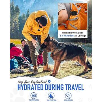 Lesotc Dog Water Bottle Portable Leak Proof Dispenser