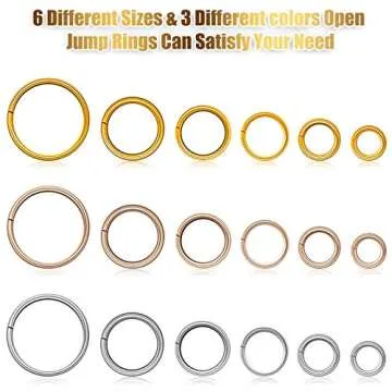 1014 Pieces Nail Dangle Charm Piercing Tool Hand Drill, Nail Charms 6 Sizes Jump Ring Connector with Jump Ring Open Close Tool Pliers and Tweezers for Jewelry Making