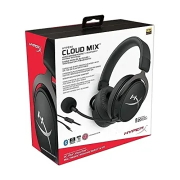 HyperX Cloud MIX - Wired Gaming Headset + Bluetooth, Game and Go, Detachable Microphone, Signature Comfort, Lightweight, Multi Platform Compatible - Black