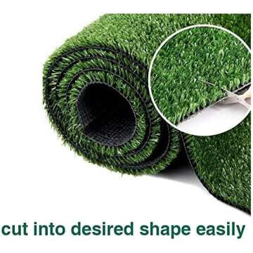 Petgrow Synthetic Artificial Grass Turf 5FTX8FT for Indoor Outdoor Dog Synthetic Grass Mat, Party We...