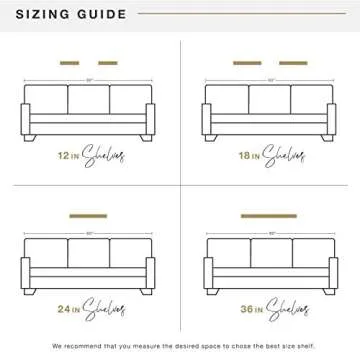 MCS Natural Woodgrain Floating Shelves, 18 Inch x 8 Inch, Set of 2, 18 x 8