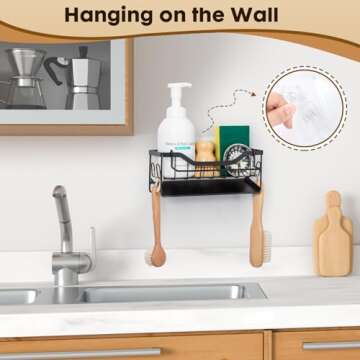 Stylish Sinnsally Sponge Holder for Kitchen Countertop Organization