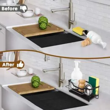 Stylish Sinnsally Sponge Holder for Kitchen Countertop Organization