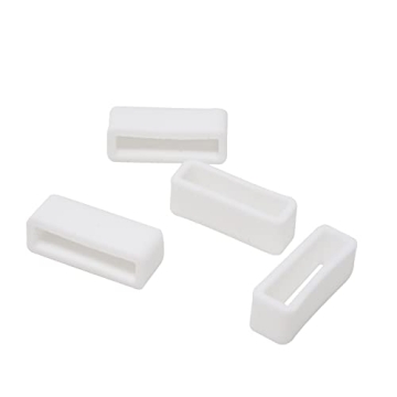 Honbay 4PCS Durable 20mm Rubber Replacement Watch Band Strap Loops