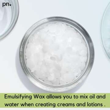Pure or Nothing | Non-GMO Emulsifying Wax NF Pastilles - 8 oz. | Product of USA | 100% Natural Plant Derived | For Lotion, Cream Making & Cosmetic Formulation | Cosmetic Grade