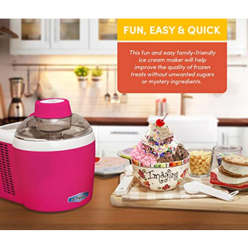 Elite Gourmet Self-Refrigerating Ice Cream Maker - Fun Frozen Treats