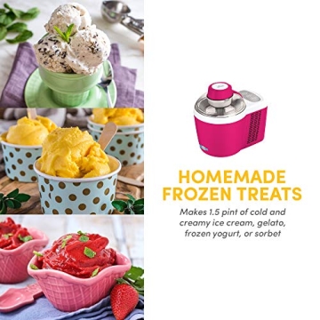 Elite Gourmet Self-Refrigerating Ice Cream Maker - Fun Frozen Treats
