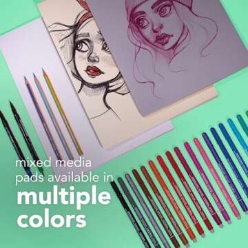 Canson Mixed Media Pad, 9x12 in, 20 Sheets for Art