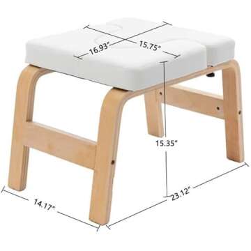 INDSUMOT Yoga Inversion Stool- Headstand Bench for Home & Gym, Relieve Stress, Strengthen Core, Impr...