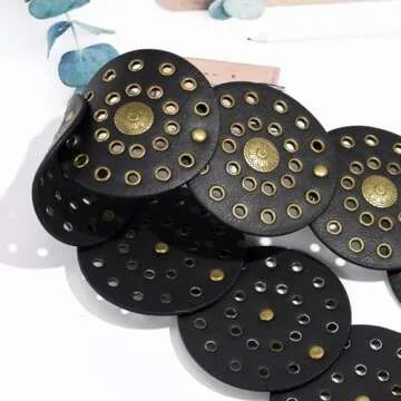 Liutufy Vintage Disc Belt for Women - Adjustable & Chic