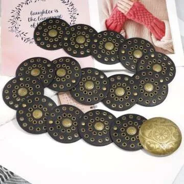 Liutufy Vintage Disc Belt for Women - Adjustable & Chic