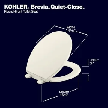 Kohler Brevia Round Toilet Seat with Quick-Release Hinges