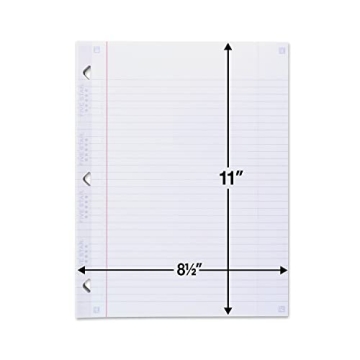 Five Star Loose Leaf Paper with Study App - 100 Sheets Reinforced