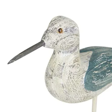 Deco 79 Wood Bird Sculpture, Coastal Décor Set of 2