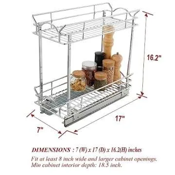 OCG Slide Out Cabinet Organizer for Storage Solutions