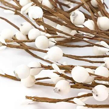 Whonline Pip Berry Wreath - 18 Inch Winter Decor