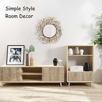 Whonline Pip Berry Wreath - 18 Inch Winter Decor