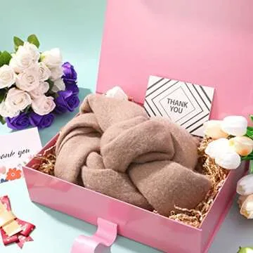 GREEN BEAN Valentine's Large Gift Box with Lid for Presents 13x9.7x3.4 Inches, Pink Magnetic Gift Box with Ribbon, Bridesmaid Proposal Box, Luxury Gift Box (Glossy Pink)