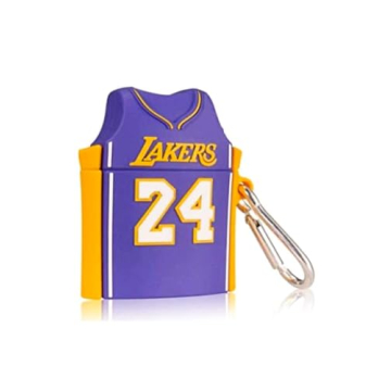 ZHAWK Silicone Case Cover for AirPods | Yellow Laker | Durable & Functional Keychain Included