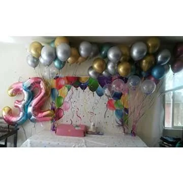 Celebrate with Tellpet Number 10 Balloons for Parties