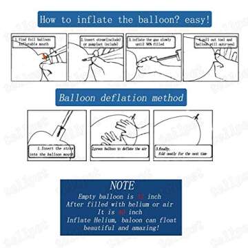 Celebrate with Tellpet Number 10 Balloons for Parties