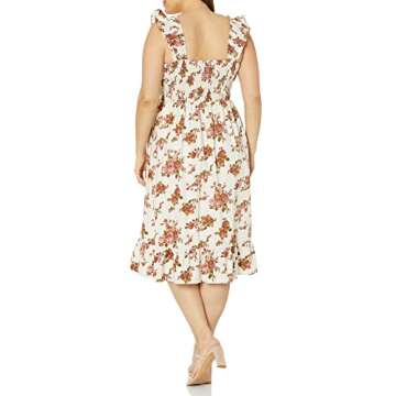 Shop The Drop Women's Kimi Midi Dress - Floral Elegance