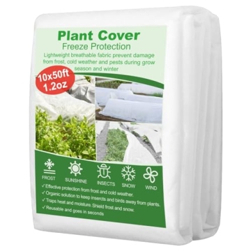 SPORTYOUTH Plant Covers Freeze Protection 10x50 ft - Frost Blankets for Outdoor Plants