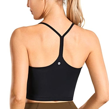 CRZ YOGA Womens Longline Sports Bra for Yoga and Pilates