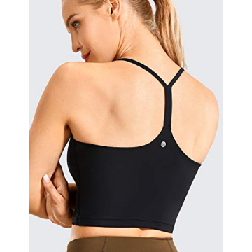 CRZ YOGA Womens Longline Sports Bra for Yoga and Pilates
