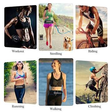 Jueachy Waterproof Running Belt - Adjustable & Practical