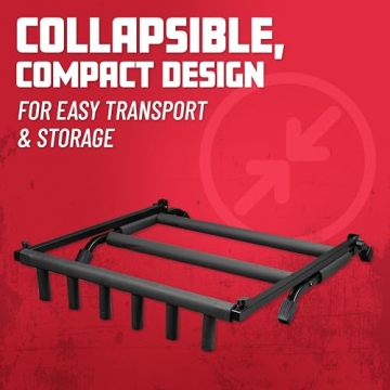 Rok-It Multi Guitar Stand Rack – Holds 5 Guitars & Folds Easily