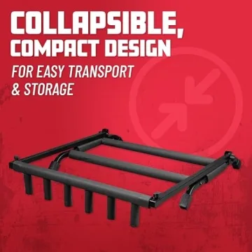 Rok-It Multi Guitar Stand Rack – Holds 5 Guitars & Folds Easily